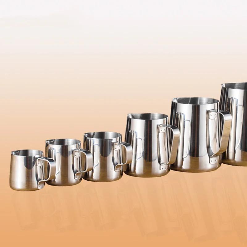 Product Introduction of Stainless Steel Milk Frothing Pitcher Espresso Steam Coffee Barista Craft Latte Cappuccino Milk Cream Cup Frothing Jug Pitcher Pour 21