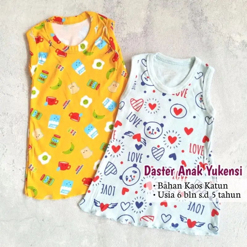 PAKET HEMAT ISI 3 DASTER ANAK PEREMPUAN YUKENSI 0-5 TAHUN baju bayi kutung 3
