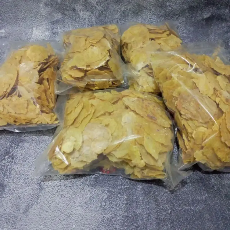 Emping Remuk / Emping Patah / Emping Remukan / Emping melinjo Pajang 400 gram Siap Goreng Pedas Camilan snak 1