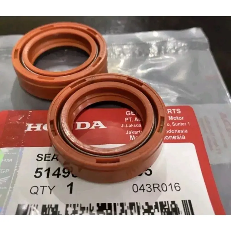SEAL SHOCK DEPAN DOUBLE PER, ORIGINAL THAILAND HONDA SUPRA GN5 GREND BEAT VARIO YAMAHA FORCE 1 VEGA  UKURAN 26 37 10,5