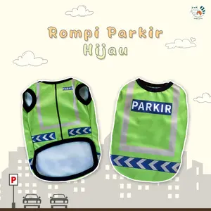 Baju Kucing Anjing Size jumbo Rompi Parkir Hijau Hewan Peliharaan Anjing Kelinci Anak Kambing