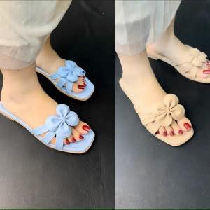 Product Introduction of Combo 2 đôi dép lê nữ quai đính hoa cute chỉ 100k DéP Slipper Women Có Quai Shoes GiàY Jean 6
