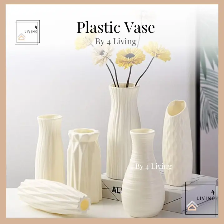 Unbreakable Plastic Vase Pasu Bunga Plastik