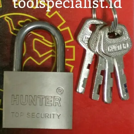 GEMBOK Chrome HUNTER 30 40 mm Pintu Pagar Rantai