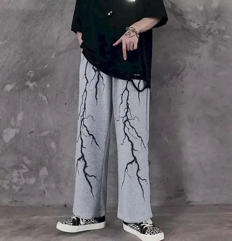 Gothic Pants Wideleg Part II Celana wide leg/Celana Cargo Wanita/Celana Kekinian 5