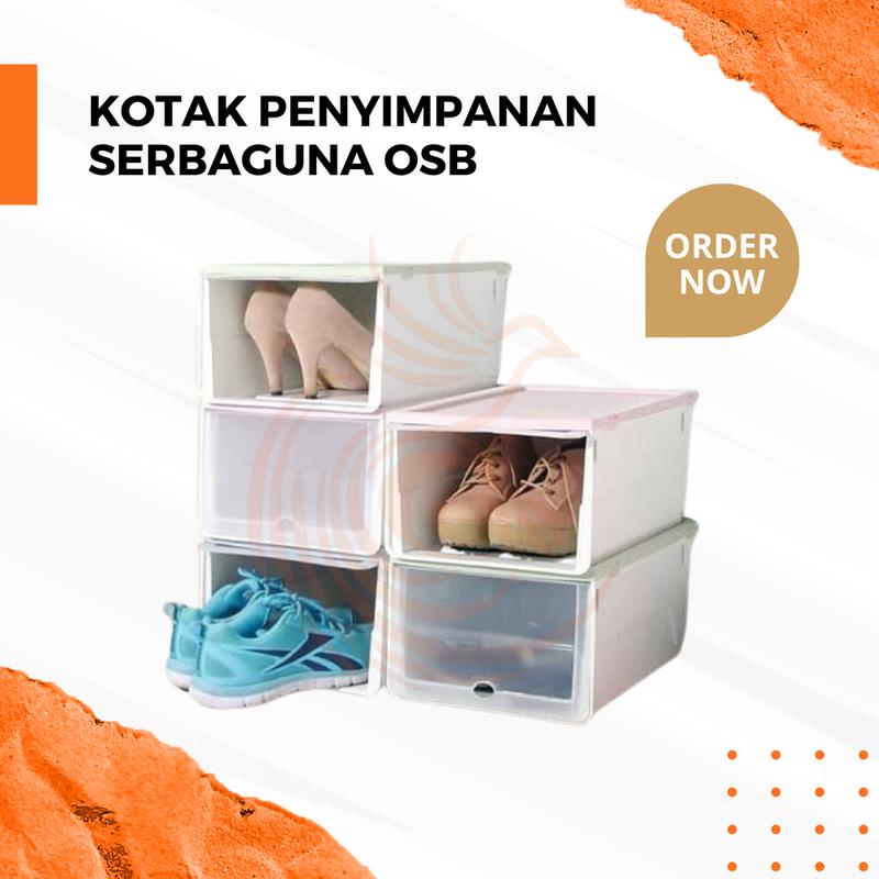Olymplast Storage Box OSB/Container Box Plastik/Kotak Sepatu Sandal ...