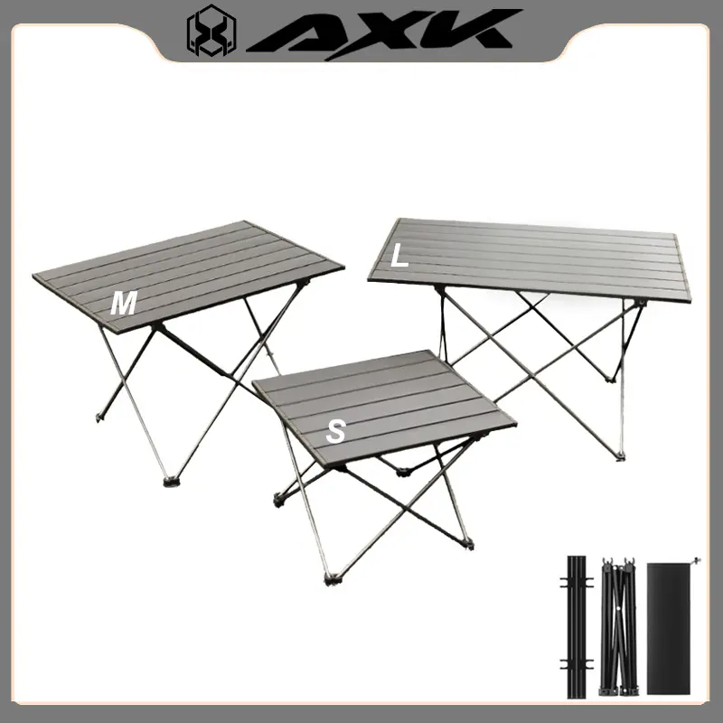Bàn gấp gọn dã ngoại AXK cao cấp, hợp kim cacbon sơn tĩnh điện, độ bền cao - Size 68*47*40cm