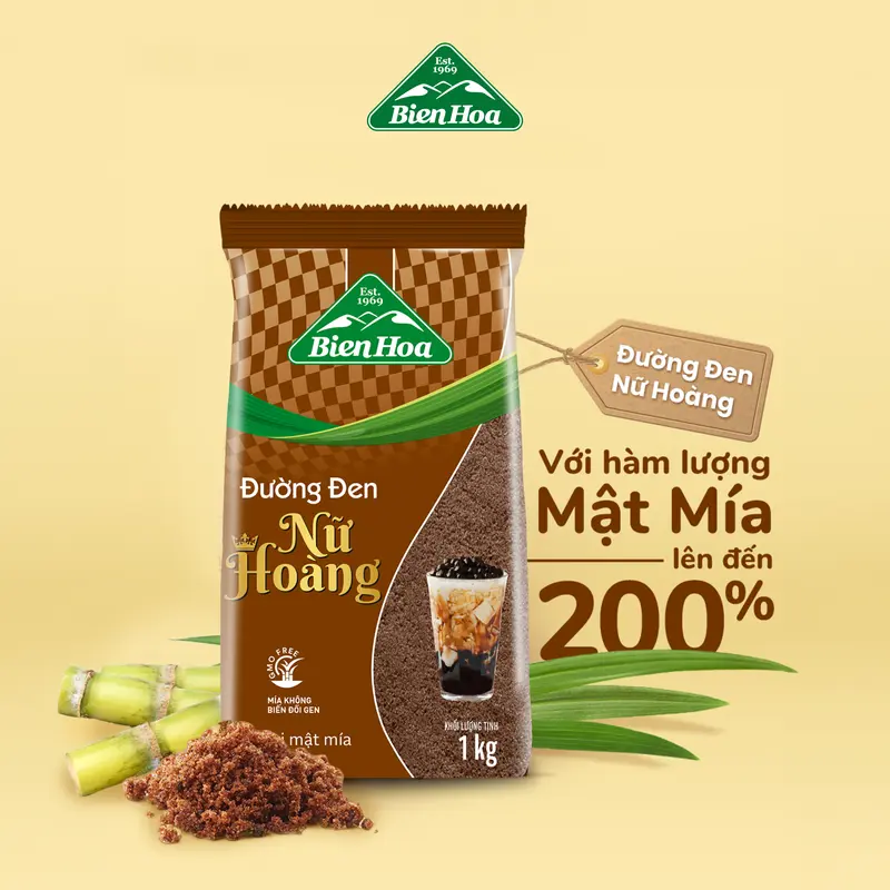 Đường Đen Nữ Hoàng Biên Hòa 1Kg/Túi 1