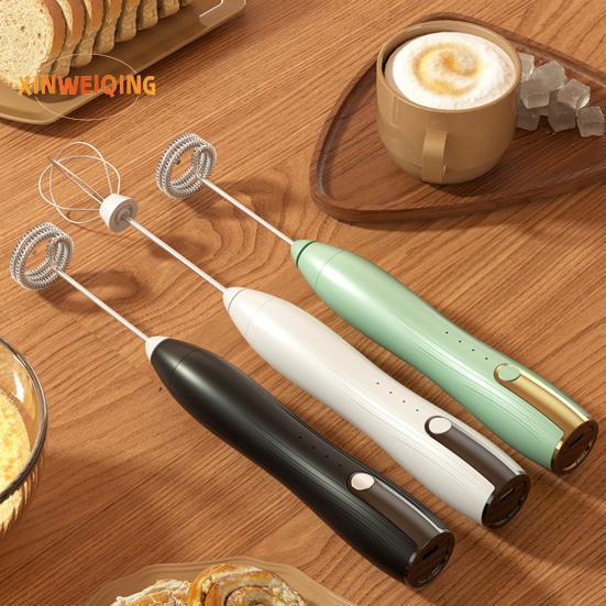Household Electric Milk Frother, Coffee Frother, Handheld Egg Beater, Wireless Milk Frother 7