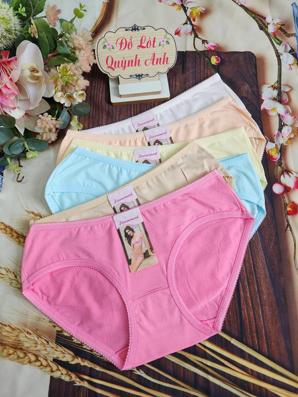 Combo 5 Và 10 Quần Lót Nữ Cotton Thái  Siêu Mịn Chất Liệu Thấm Hút Và Co Giản 4 Chiều Size : 35 - 63 Kg [88651 -2108]