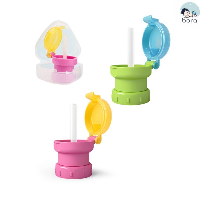 Bộ chuyển đối sang ống hút gắn chai nước cho bé, chống đổ, chống sặc. 7