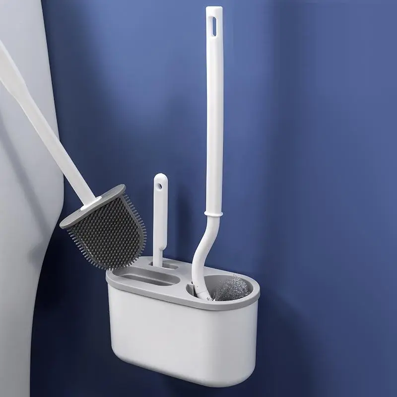 GG - SIKAT WC TOILET 3IN1 | SIKAT PEMBERSIH KAMAR MANDI | TOILET BRUSH SET 3IN1 Gagang 6