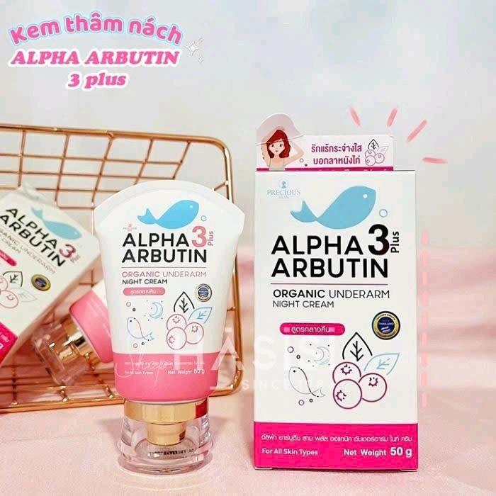 Kem Thâm Nách Alpha Arbutin 3 Plus Thái Lan 50g Chính Hãng ( làm trắ.n.g , giảm thâm )