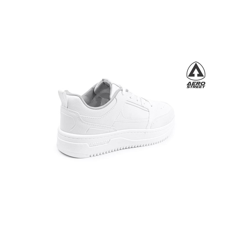 Aerostreet 37-44 Brooklyn Putih Putih Abu Muda - Sepatu Sneakers Casual Sport 5