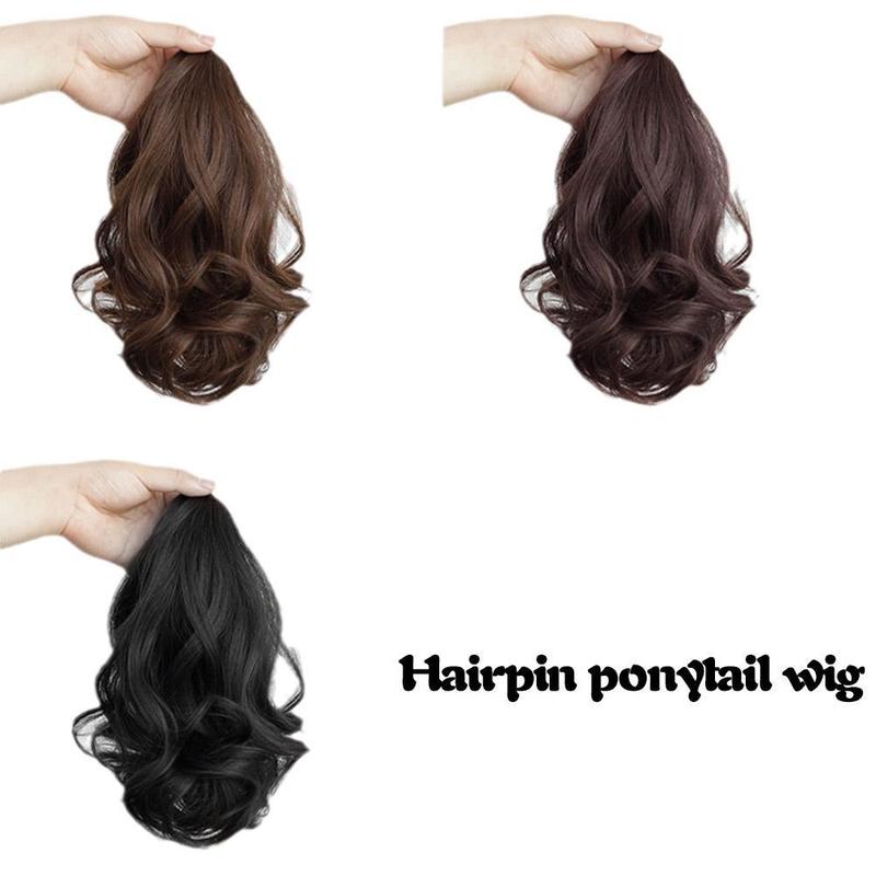 Product Introduction of Synthetic Straight Long Wig Hair Ponytail Grab Clip Pony Tail For Woman Fake Hairpiece For U3N5 52