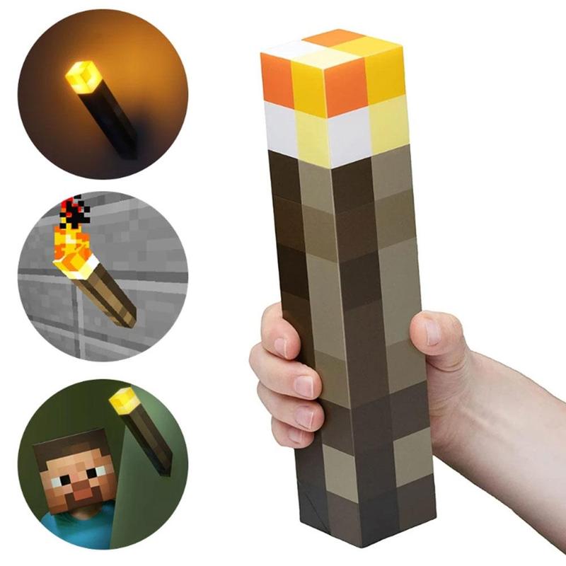 Product Introduction of Đèn pin LED Minecraft, Có Thể Sạc Lại, Đèn có độ sáng cao, Cầm Tay hoặc gắn trên tường, N4X5 22