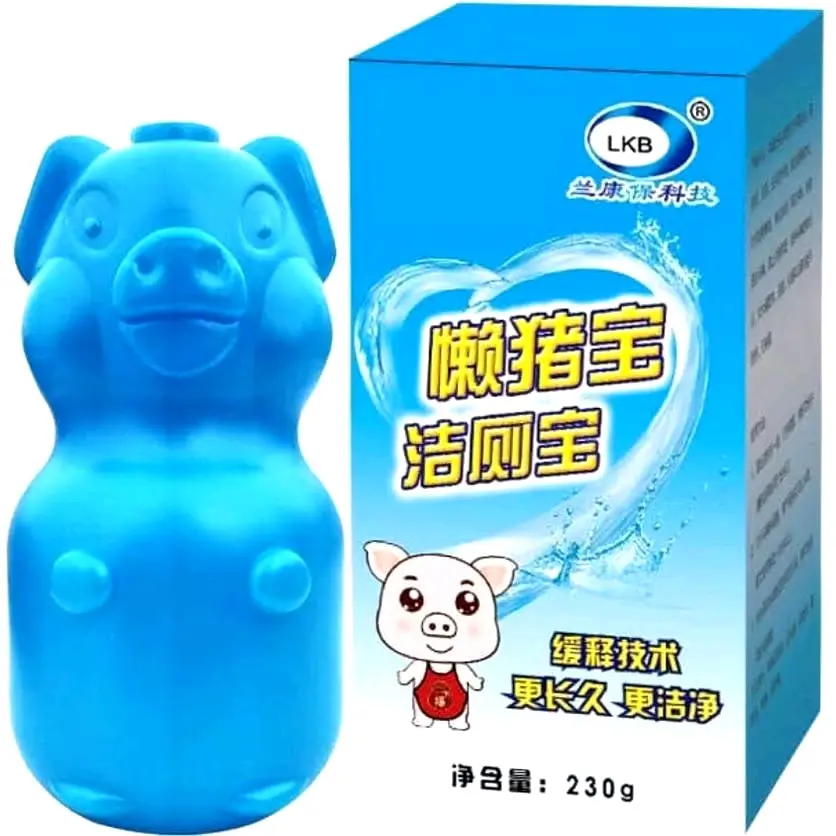 Combo 10 Lọ Thả Bồn Cầu Hình HEO/GẤU, Diệt Khuẩn Khử Mùi Tẩy Sạch Các Mảng Bám,Lưu Hương Thơm Dài Lâu