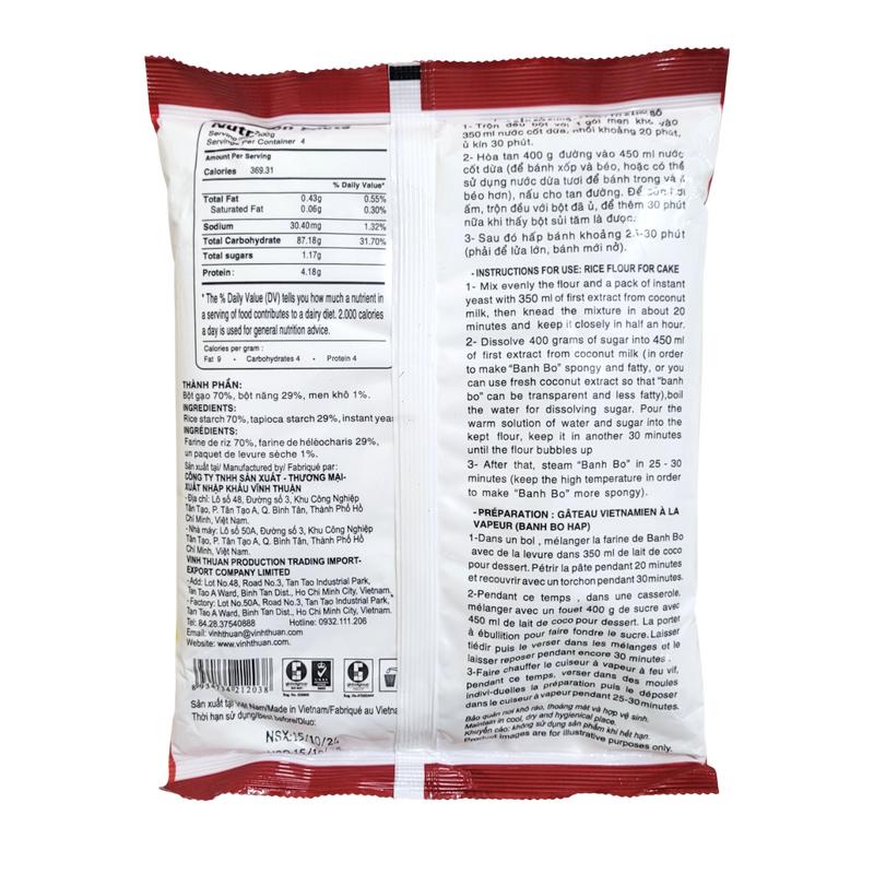 Product Introduction of Bột bánh bò Vĩnh Thuận gói 400gr 9