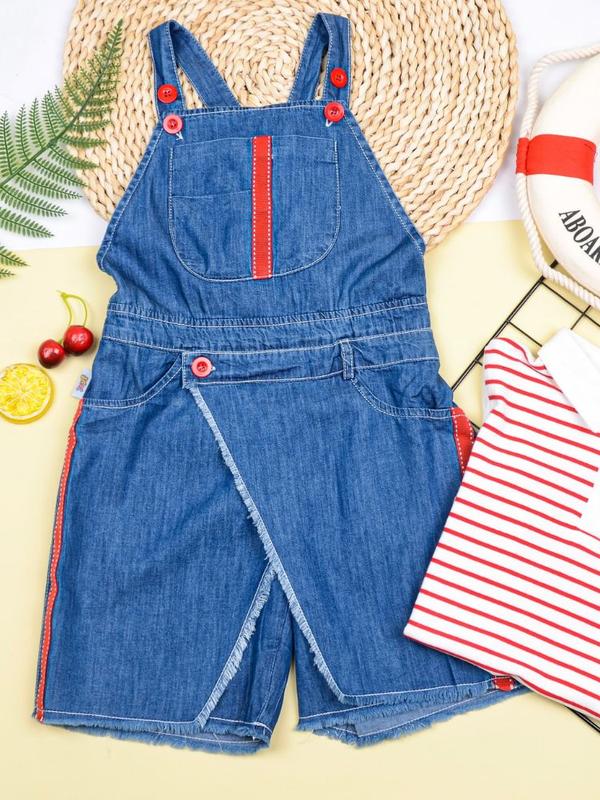 Yếm Quần Chất Liệu Jean Mềm (màu đậm) 9DX536 2