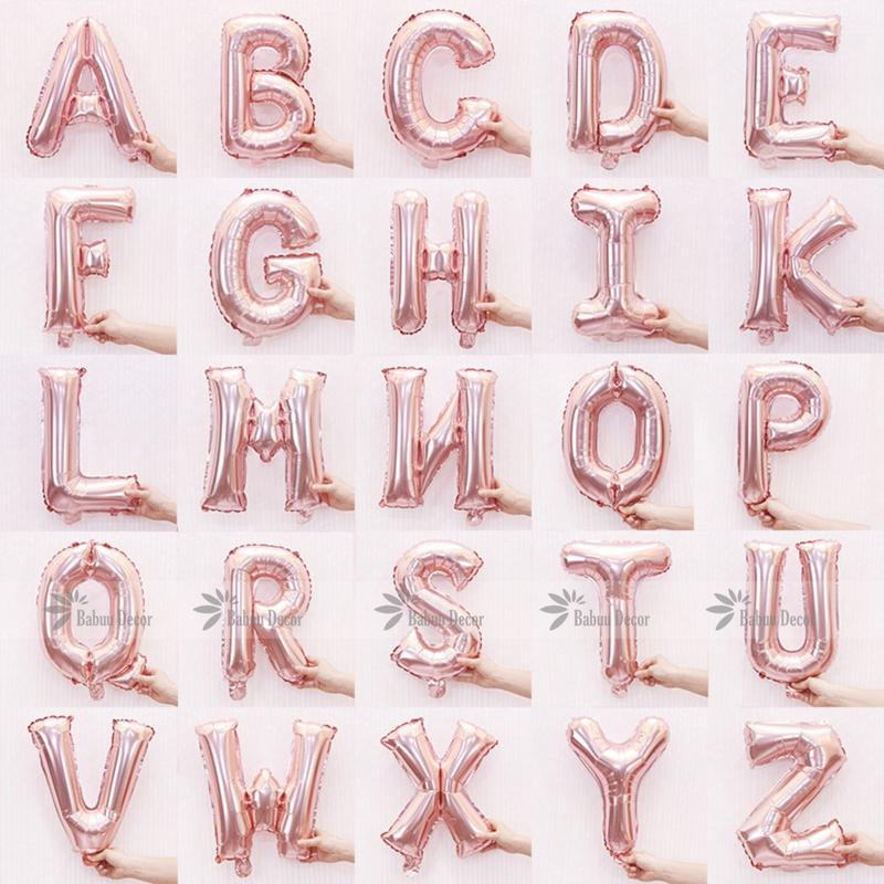 Product Introduction of Bóng chữ cái ghép tên (A-Z) trang trí sinh nhật ( màu vàng/ màu bạc/màu hồng) 10