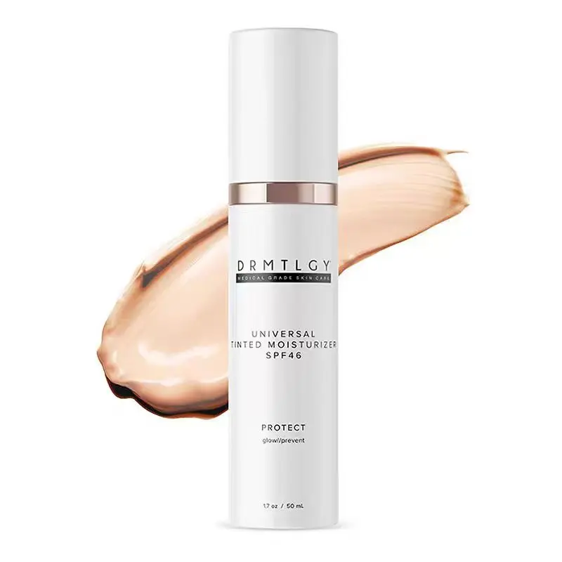 100% Genuine Goods Drmtlgy Anti-Aging Tinted Moisturizing Cream 1.7 Oz SPF 46. Universal Tinted EXP-2027-7 Moisturizer Skincare Hyaluronic Nourishing Skin Repair Comfort Moisture Hydrate