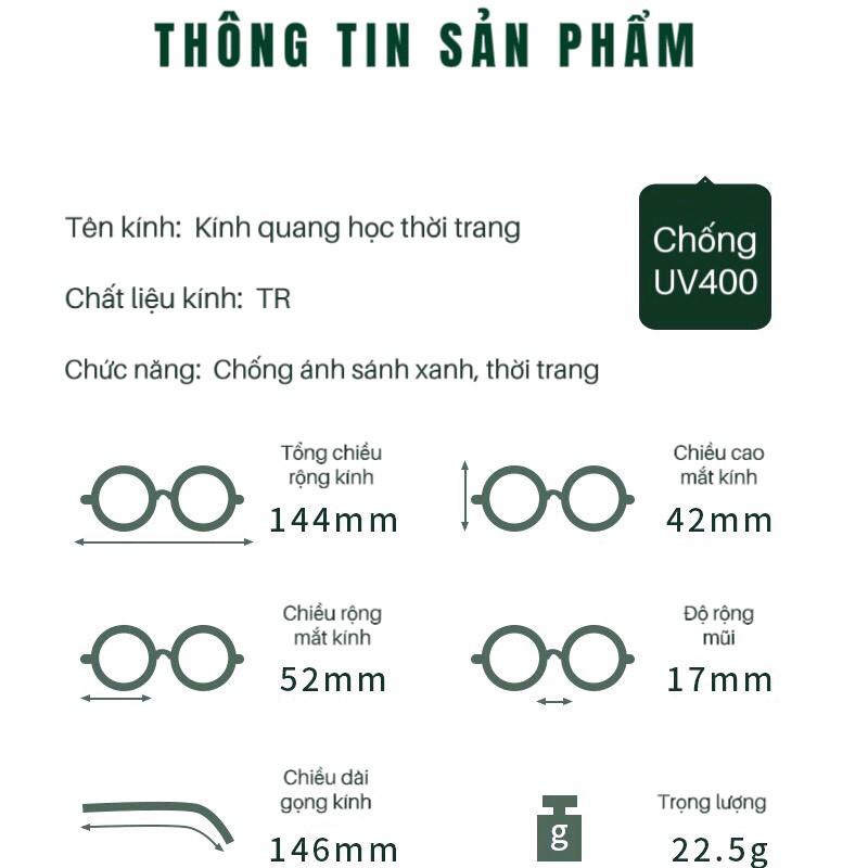 Gk26 Gọng kính cao cấp  ( tặng kèm hộp và khăn lau) Women Mắt Kính Kính Mắt Voi 9