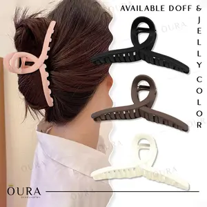 Jepitan Korea Aesthetic Model Spagheti 11CM Jepit Rambut Salon Jedai Plastik Warna DOFF JELLY Korean Hair Claw