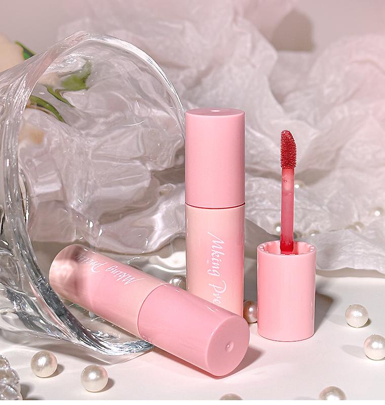 Product Introduction of MKlNG PRETTY-Lip glaze, 6 warna pilihan, tekstur baldu, tiada garis bibir, tidak mudah melekat pada cawan, matte, gincu kulit, gincu solek Lipstick Makeup Lipstik 10