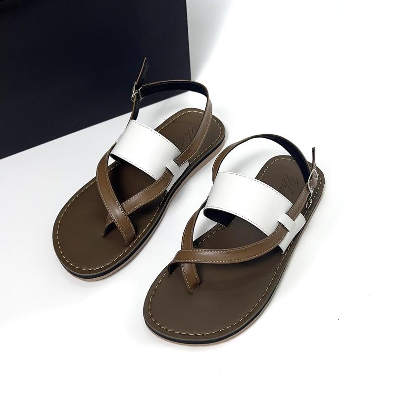 Giày sandal nữ xỏ ngón đế bệt WOSHOE , sandal nữ đi học size 34-42