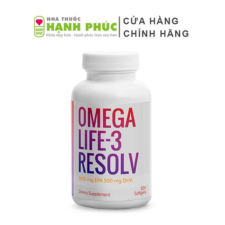 Dầu Cá Omega Life - 3 Resolv U.n.i citi Hộp 120 Viên