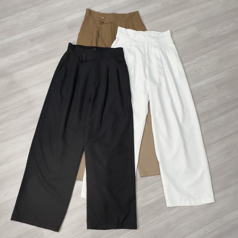 Product Introduction of Quần ống suông rộng dáng dài nữ, quần suông rộng vải cotton lạnh vải mềm độ daỳ vừa phải, quần suông công sở Đậu bigsize-Q30 7
