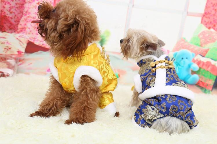 Product Introduction of Bộ Quần áo tết chó mèo LONG BÀO lót bông kiểu 4 chân - Áo cho chó dưới 10kg hàng cao cấp đẹp dễ thương, Áo tết mặc cho thú cưng mới 2024 8