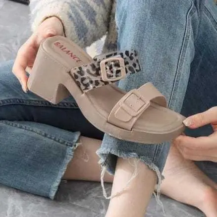 Sandal wedges wanita Selop Wedges Jelly Fashion BALANCE Import 2317-4 1