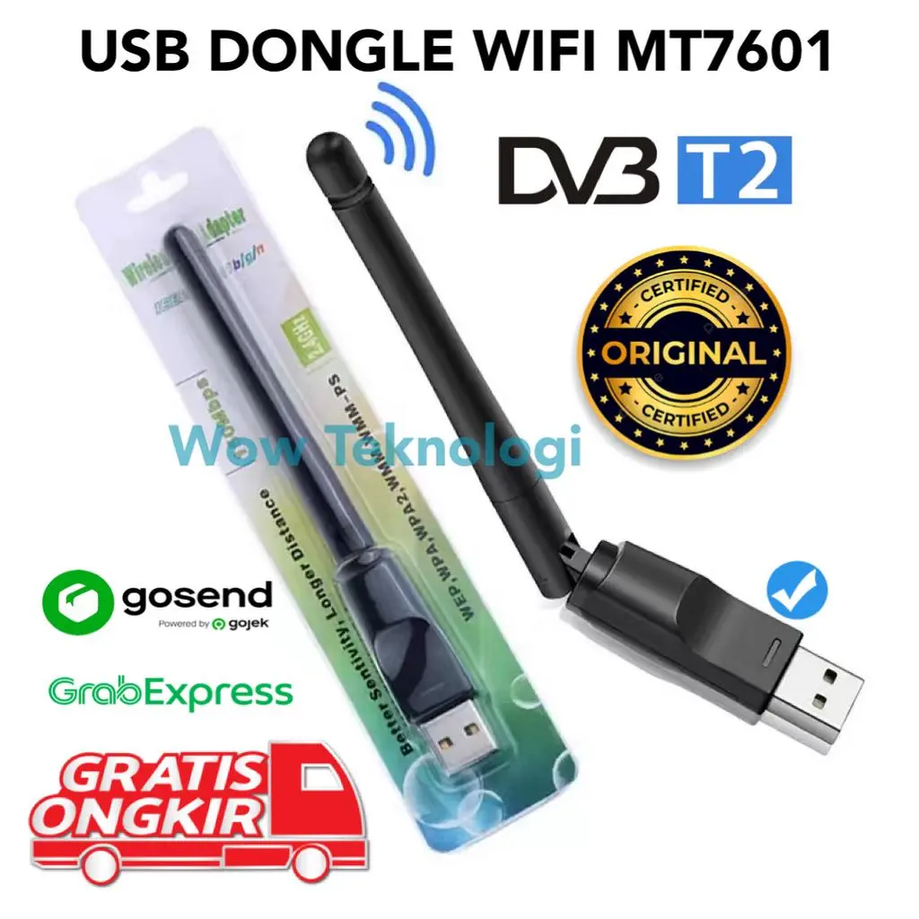USB DONGLE WIFI MT7601 / USB WIFI MT7601 / USB WIFI SET TOP BOX DVB T2 / USB WIFI PC / USB WIFI LAPTOP Antena Sinyal