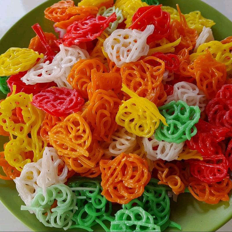 1kg Kerupuk mawar mentah murah kiloan gurih balan Food Snacks Krupuk 0
