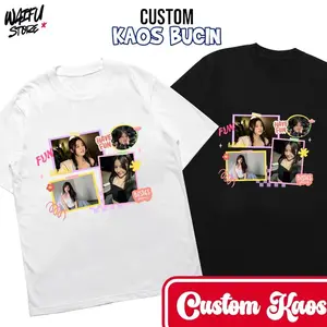 CUSTOM KAOS SCRIBBLE BISA GANTI NAMA DAN FOTO /KAOS BUCIN/KAOS PASANGAN/KAOS VIRAL WAIFU STORE [WS02]