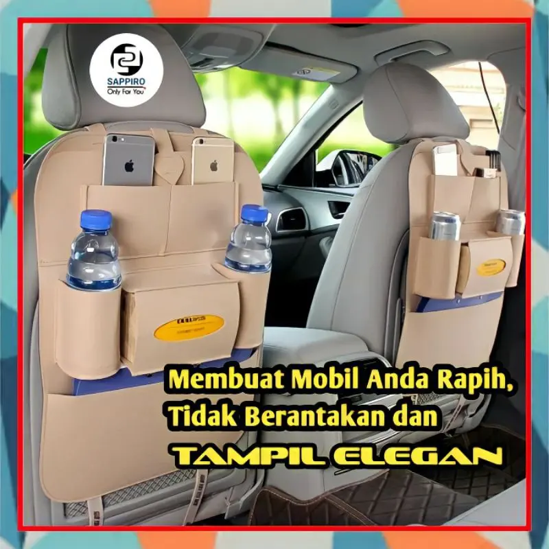 CAR SEAT ORGANIZER SARUNG JOK MOBIL TAS MOBIL MULTIFUNGSI TAS BELAKANG JOK MOBIL 0