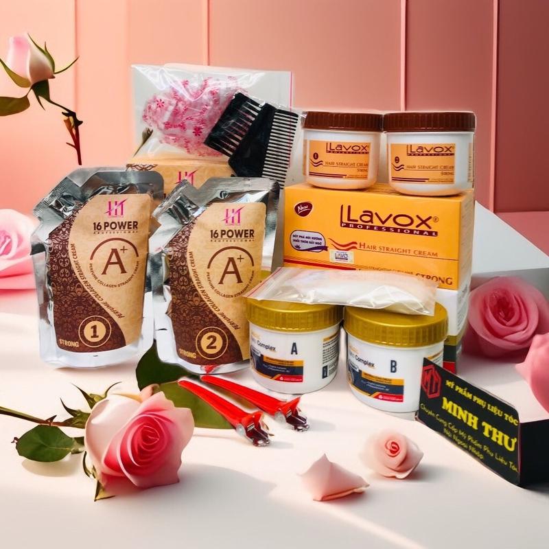 Combo kem duỗi tóc kèm bộ dụng cụ sử dụng tại nhà dành cho tóc khỏe _ tóc yếu _tóc trung bình Women
