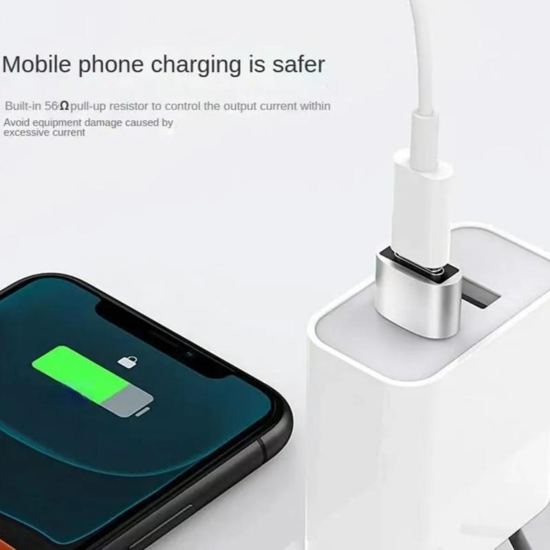 Bộ chuyển đổi, Bộ chuyển đổi USB C sang USB Male, USB-C, Bộ đổi nguồn cáp sạc Type-C, Tương thích với iPhone 12, 13 Pro Max và Samsung, 5