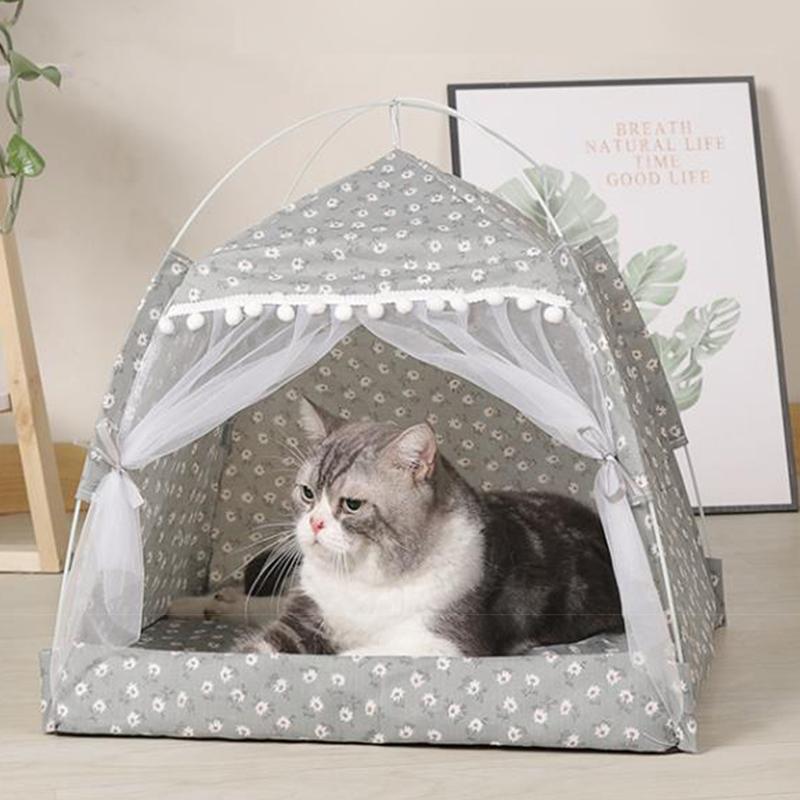Product Introduction of Pet Tent Bed Puppy Dogs Tent House Four Seasons General Pet House Puppy Dogs Cats Bed Pet Supplies Summer Dog House Pet Products #434034 43