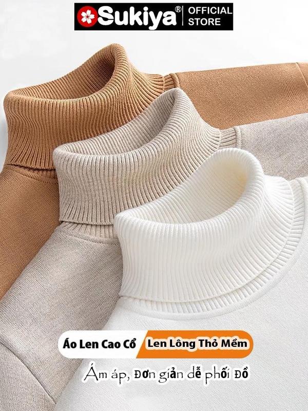 Áo Len Nam Cổ Lọ SUKIYA chất len lông thỏ mềm mại đủ size nhiều màu AL14 Menswear