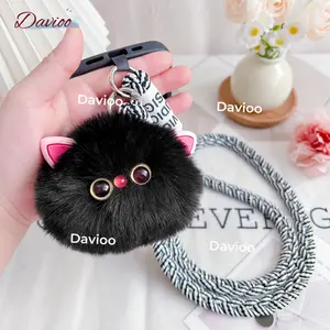 Super Lovely Cat Tali HP Lanyard Universal Bisa Cross-body Motif Bervariasi Gantungan Handphone