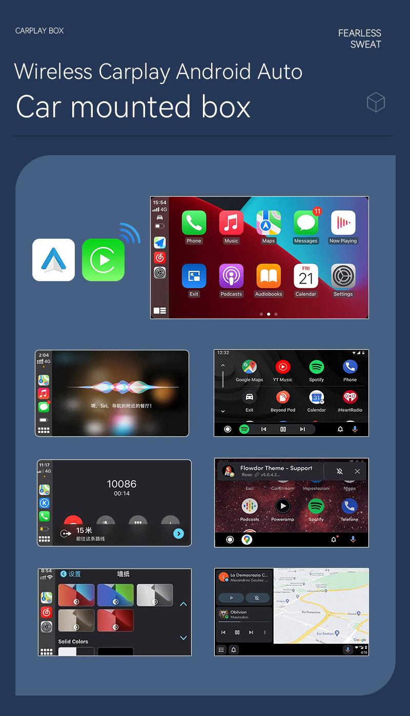 Product Introduction of Wireless Carplay Box Upgrade  Android Auto Box Smart Car Interconnect Box Car Carplay Wireless Adapter Quick Connect  Type-C Bluetooth 5.0 19