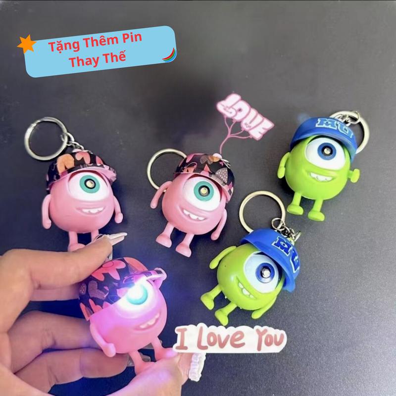 Móc Chìa Khoá Phát Âm Thanh I Love You - Đèn Led - Xả Stress - Nhiều Màu Sắc - Toy - Đồ Chơi Pin - Giảm Stress - Tịnh Tâm Nhung Móc Khoá Women Kiềng Voi đồ chơi nổ Sen