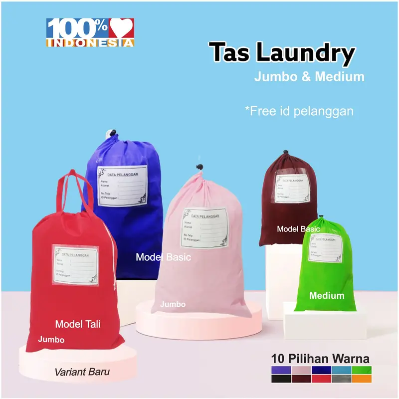 Tas Laundry Jumbo bahan Non Wooven Tebal & Tahan Lama Pakaian 2