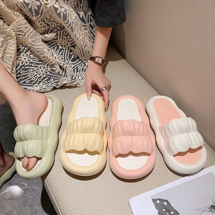 Dép bánh mì nữ mùa hè đế dày Trong Nhà Chống Trượt Thoải Mái Thời Trang 4