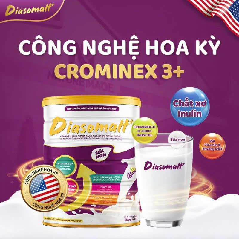 COMBO 2 lon Sữa Diasomalt Dinh Dưỡng Dành Cho Người Tiểu Đường 650gr 3