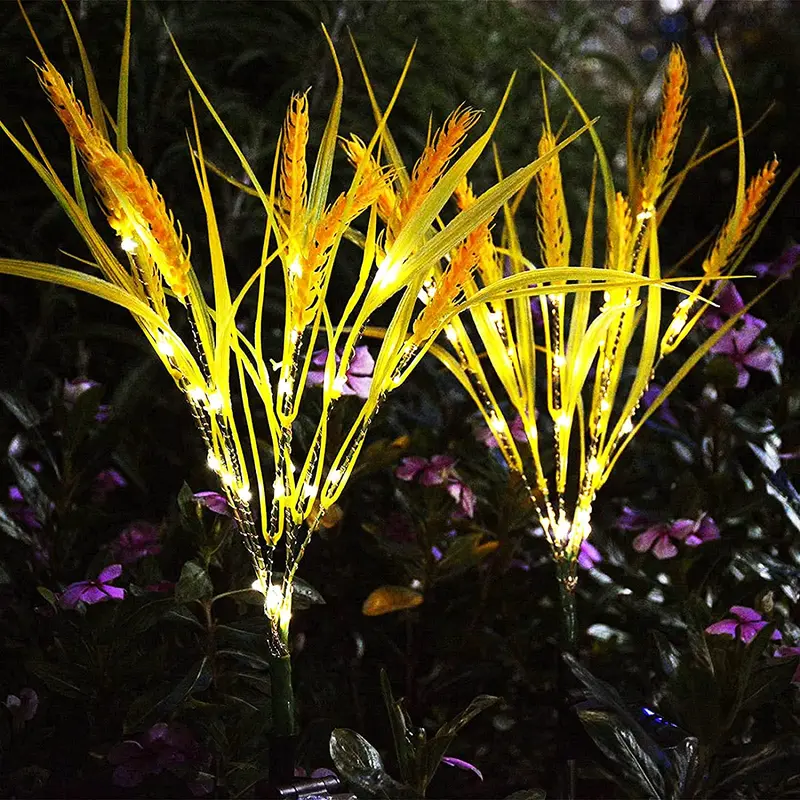 Lampu  Hias  LED Padi tenaga surya /Lampu hias dekorasi /Lampu padi juntal/Lampu Taman Led Tenaga surya anti AIR Untuk Dekorasi Natal Plastik Putih Sensor Solar 1
