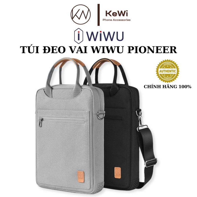  Túi Đeo Vai WIWU PIONEER 12.9 INCH Dành Cho iPad Macbook Laptop Surface Pro Chống Sốc Tặng Kèm Quai Đeo Chéo - HÀNG CHÍNH HÃNG 