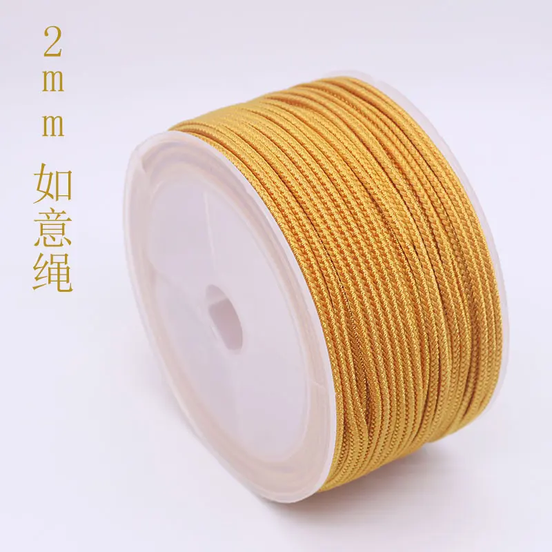 2mm Ruyi Rope Accessories DIY Braided Necklace Rope Ethnic Style Cord Pendant Hanging Rope for Men and Women Jade Pendant Rope